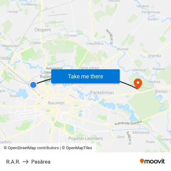 R.A.R. to Pasărea map