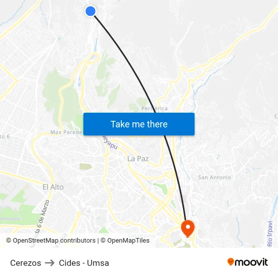 Cerezos to Cides - Umsa map