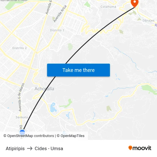 Atipiripis to Cides - Umsa map