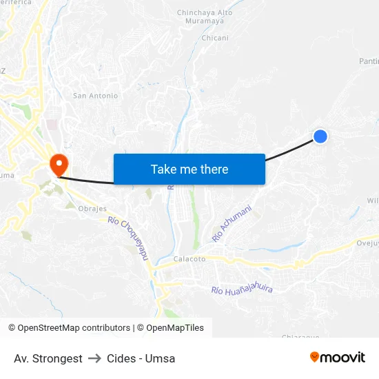 Av. Strongest to Cides - Umsa map