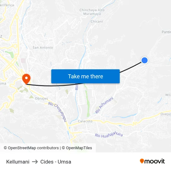 Kellumani to Cides - Umsa map