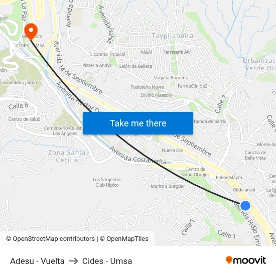Adesu - Vuelta to Cides - Umsa map