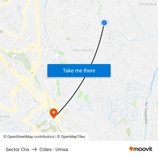 Sector Cns to Cides - Umsa map