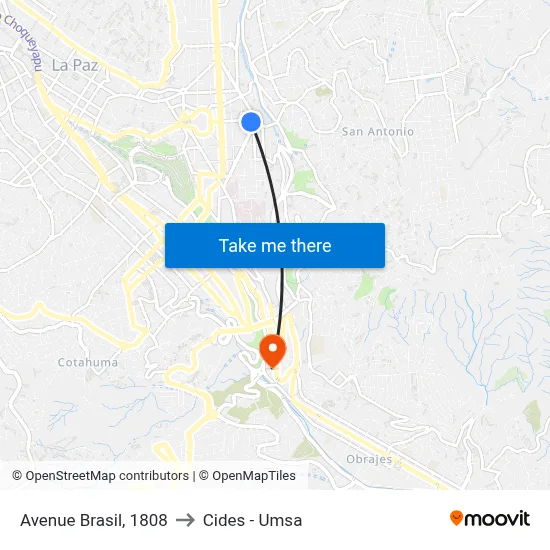 Avenue Brasil, 1808 to Cides - Umsa map