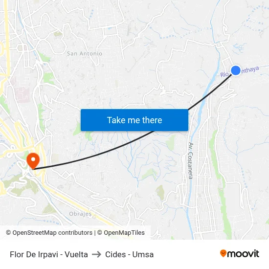 Flor De Irpavi - Vuelta to Cides - Umsa map
