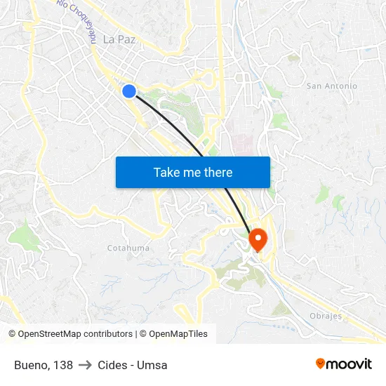 Bueno, 138 to Cides - Umsa map