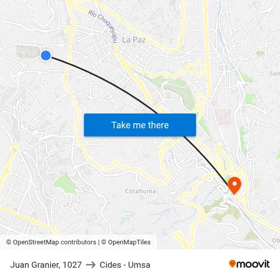 Juan Granier, 1027 to Cides - Umsa map
