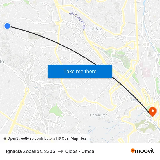 Ignacia Zeballos, 2306 to Cides - Umsa map