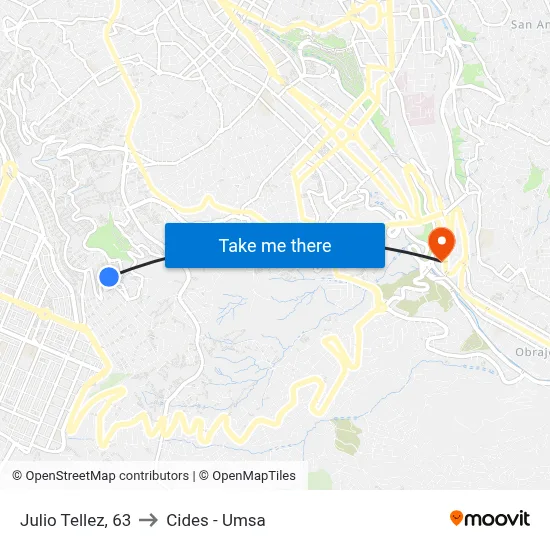 Julio Tellez, 63 to Cides - Umsa map