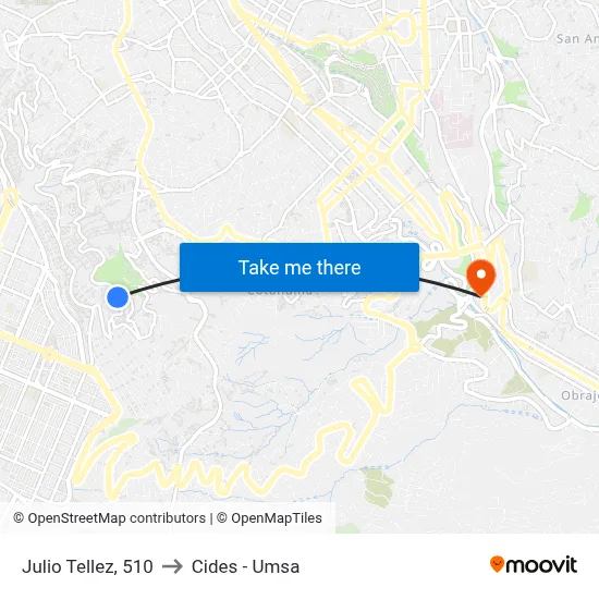 Julio Tellez, 510 to Cides - Umsa map