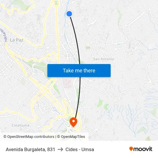 Avenida Burgaleta, 831 to Cides - Umsa map