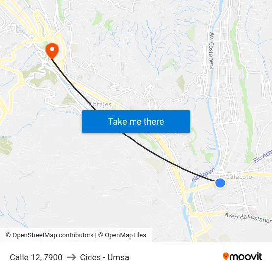 Calle 12, 7900 to Cides - Umsa map