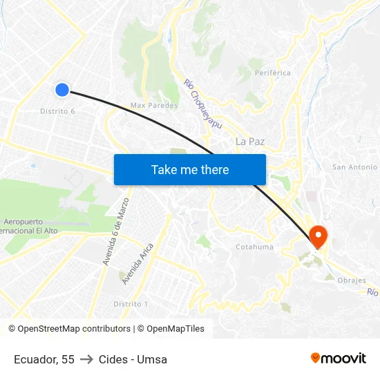 Ecuador, 55 to Cides - Umsa map