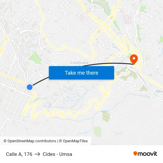 Calle A, 176 to Cides - Umsa map