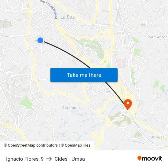 Ignacio Flores, 9 to Cides - Umsa map