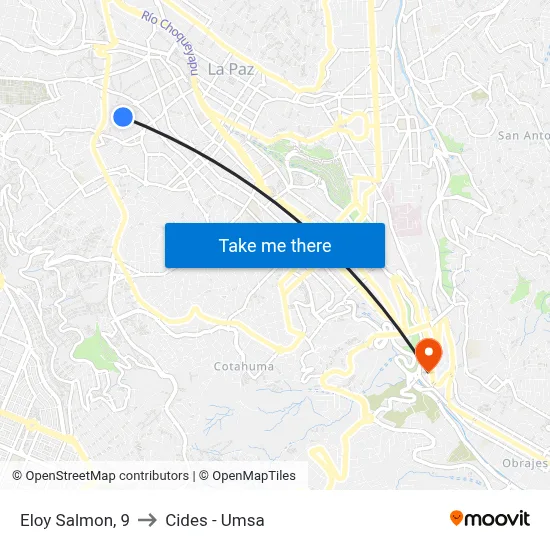 Eloy Salmon, 9 to Cides - Umsa map