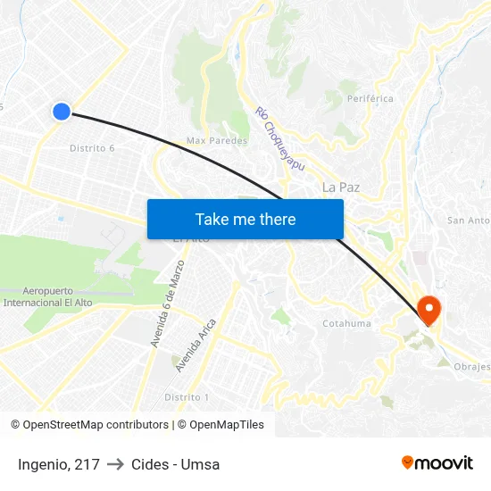 Ingenio, 217 to Cides - Umsa map