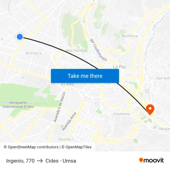 Ingenio, 770 to Cides - Umsa map