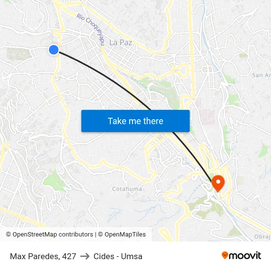 Max Paredes, 427 to Cides - Umsa map