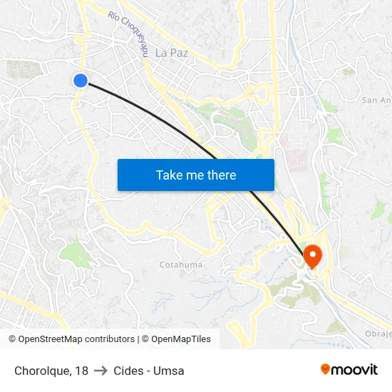 Chorolque, 18 to Cides - Umsa map