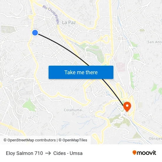 Eloy Salmon 710 to Cides - Umsa map