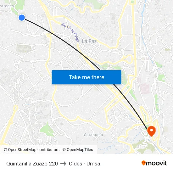 Quintanilla Zuazo 220 to Cides - Umsa map