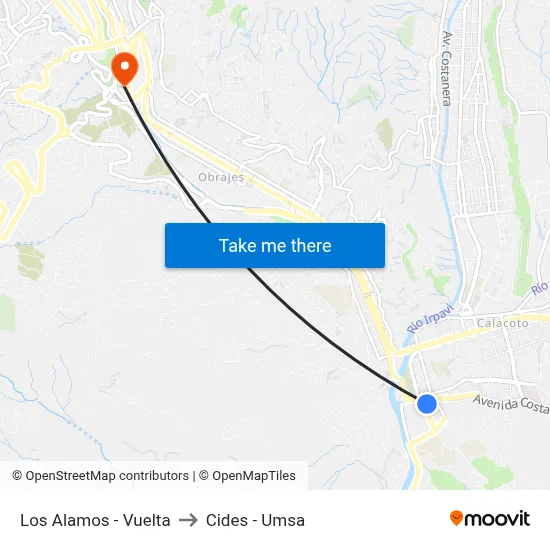 Los Alamos - Vuelta to Cides - Umsa map