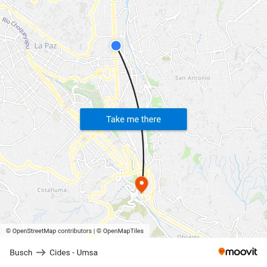 Busch to Cides - Umsa map