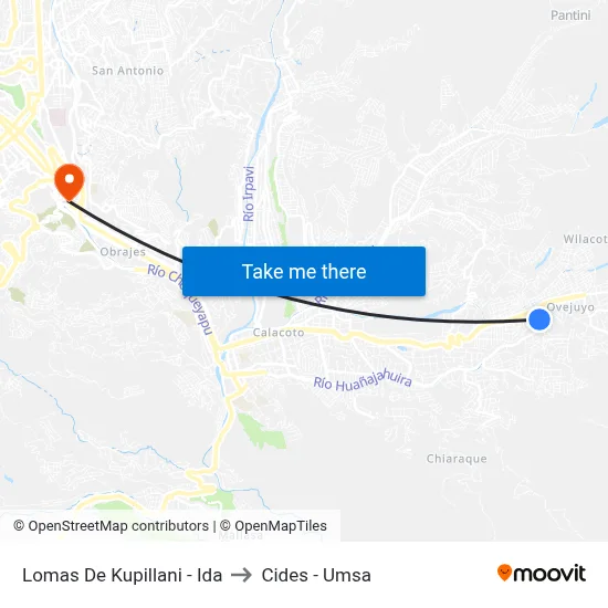 Lomas De Kupillani - Ida to Cides - Umsa map