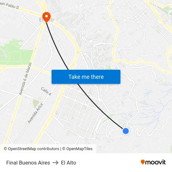 Final Buenos Aires to El Alto map