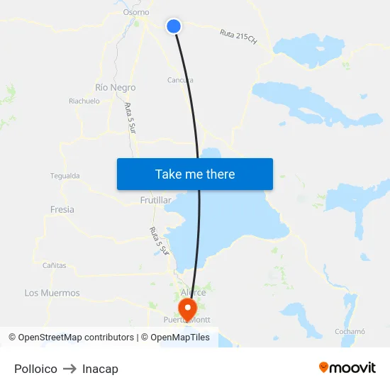 Polloico to Inacap map