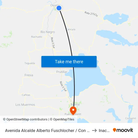 Avenida Alcalde Alberto Fuschlocher / Con Con to Inacap map