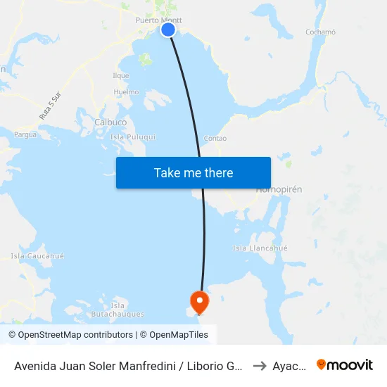Avenida Juan Soler Manfredini / Liborio Guerrero to Ayacara map