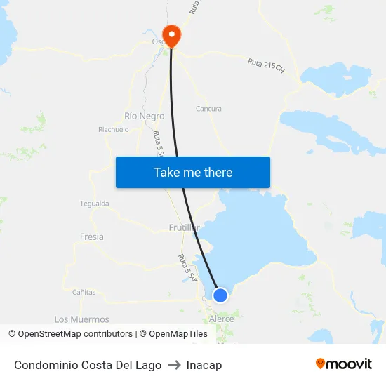 Condominio Costa Del Lago to Inacap map