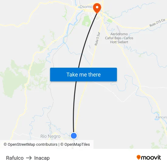 Rafulco to Inacap map