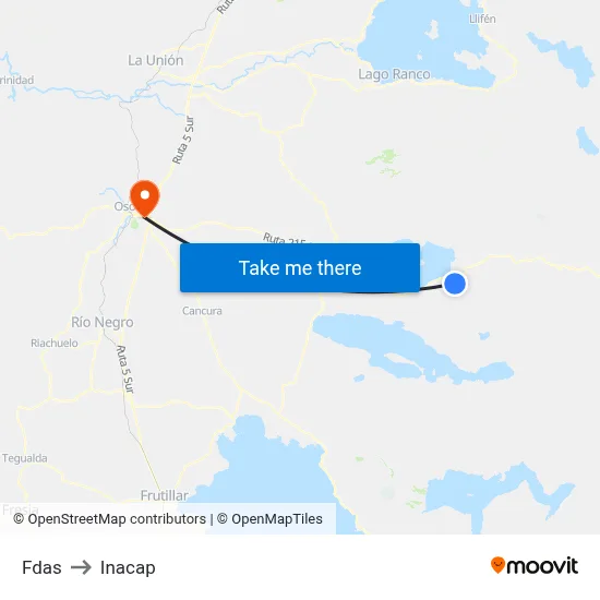 Fdas to Inacap map