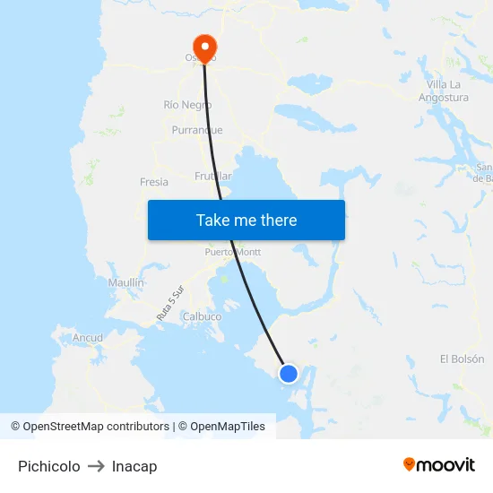 Pichicolo to Inacap map