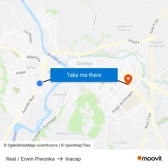 Real / Erwin Piwonka to Inacap map