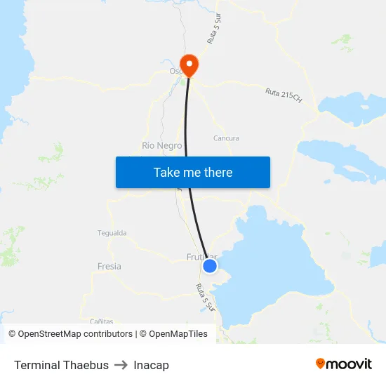 Terminal Thaebus to Inacap map