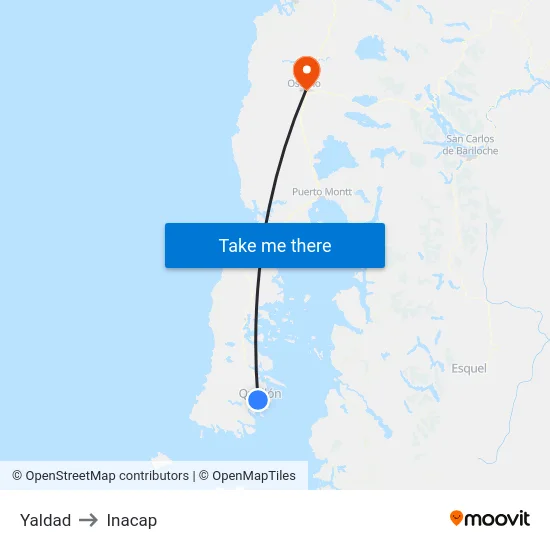 Yaldad to Inacap map