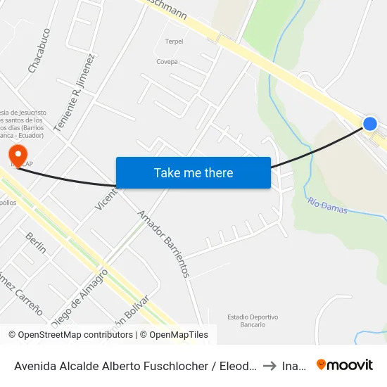 Avenida Alcalde Alberto Fuschlocher / Eleodoro Vásquez to Inacap map