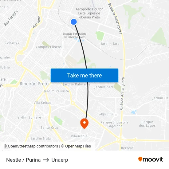 Nestle / Purina to Unaerp map