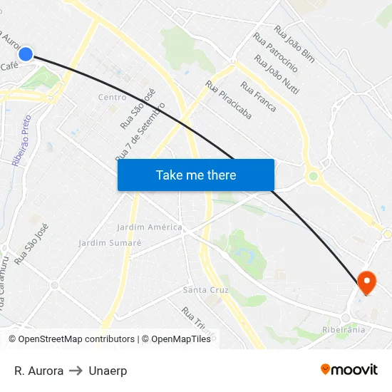 R. Aurora to Unaerp map