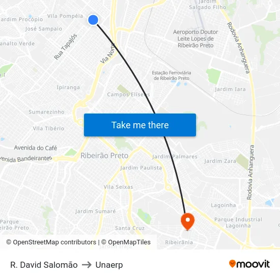 R. David Salomão to Unaerp map