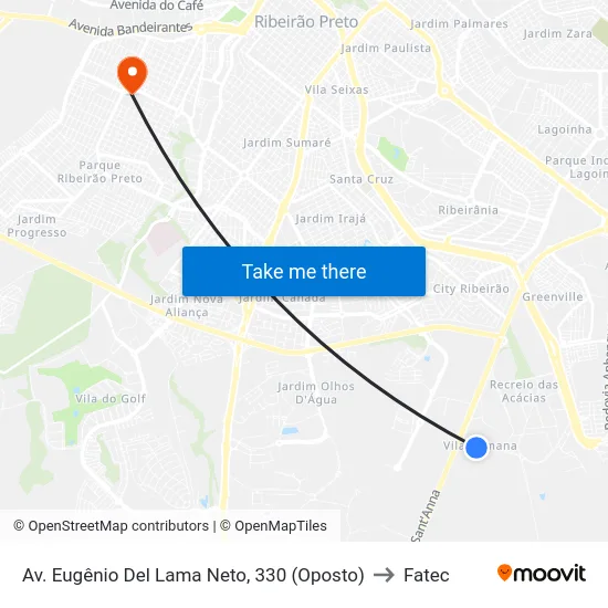 Av. Eugênio Del Lama Neto, 330 (Oposto) to Fatec map