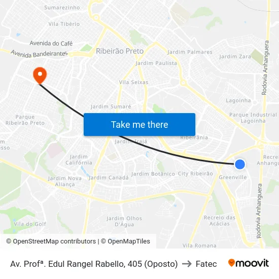 Av. Profª. Edul Rangel Rabello, 405 (Oposto) to Fatec map