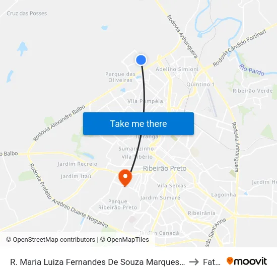R. Maria Luiza Fernandes De Souza Marques, S/N to Fatec map
