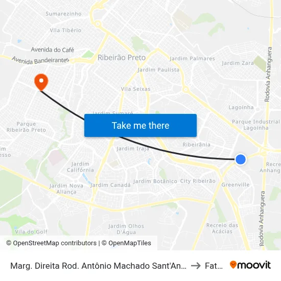 Marg. Direita Rod. Antônio Machado Sant'Anna to Fatec map