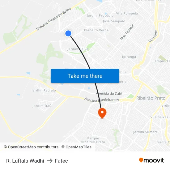 R. Luftala Wadhi to Fatec map