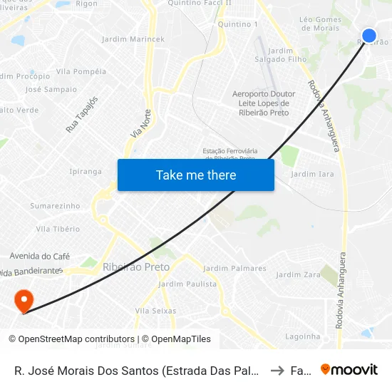 R. José Morais Dos Santos (Estrada Das Palmeiras), S/N to Fatec map